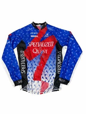 VTG 90s Aussie Specialized Quest Long Sleeve Cycling Jersey Jacket Adult Large